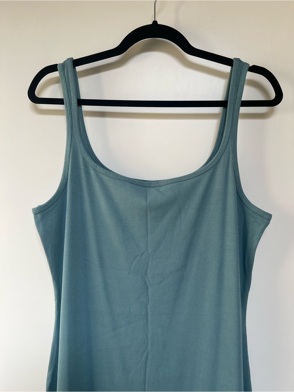 PINK Victoria's Secret Ribbed Scoop Tank - Dusty Teal